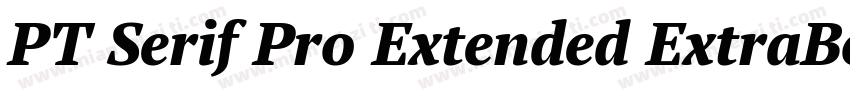 PT Serif Pro Extended ExtraBold字体转换